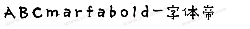 ABCmarfabold字体转换