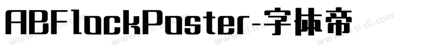 ABFlockPoster字体转换