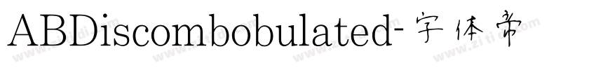 ABDiscombobulated字体转换