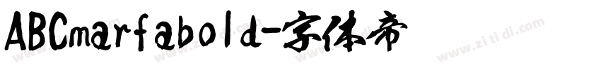 ABCmarfabold字体转换