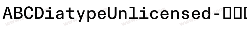 ABCDiatypeUnlicensed字体转换