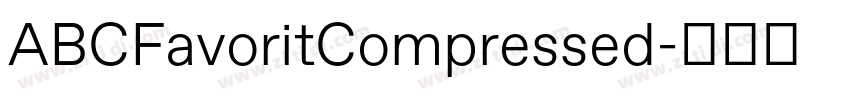 ABCFavoritCompressed字体转换