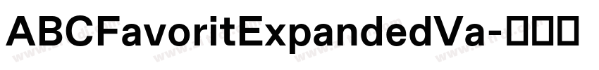 ABCFavoritExpandedVa字体转换