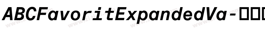 ABCFavoritExpandedVa字体转换