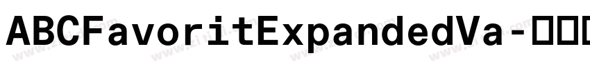 ABCFavoritExpandedVa字体转换