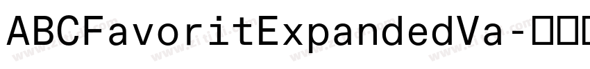 ABCFavoritExpandedVa字体转换