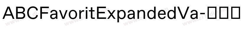 ABCFavoritExpandedVa字体转换