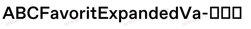 ABCFavoritExpandedVa字体转换