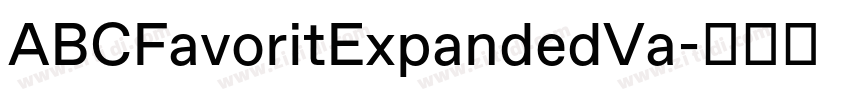 ABCFavoritExpandedVa字体转换