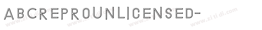 ABCreproUnlicensed字体转换 ABCreproUnlicensed字体转换