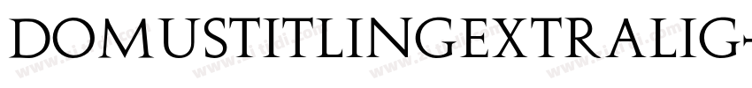DomusTitlingExtralig字体转换