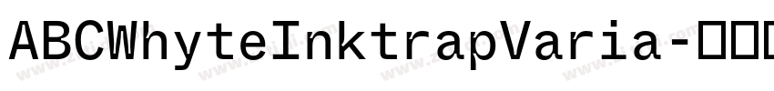 ABCWhyteInktrapVaria字体转换