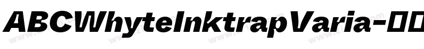 ABCWhyteInktrapVaria字体转换