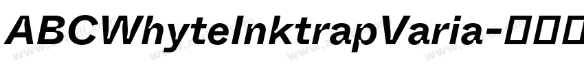 ABCWhyteInktrapVaria字体转换
