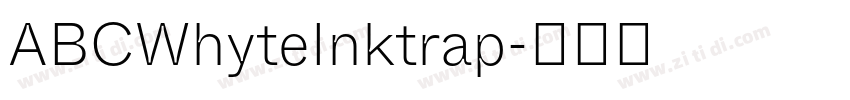ABCWhyteInktrap字体转换