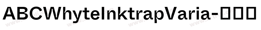 ABCWhyteInktrapVaria字体转换