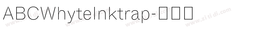 ABCWhyteInktrap字体转换