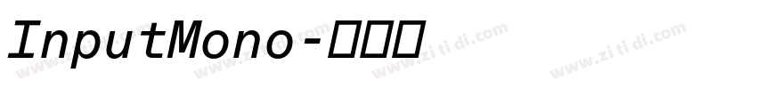 InputMono字体转换