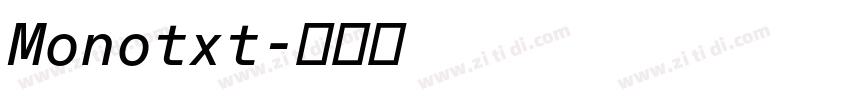 Monotxt字体转换
