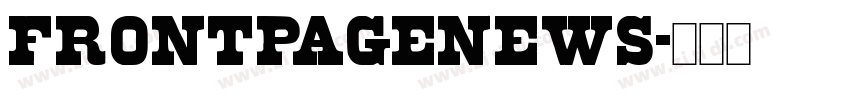 FrontPageNews字体转换