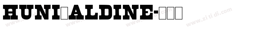 Huni_Aldine字体转换