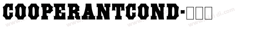 CooperAntConD字体转换