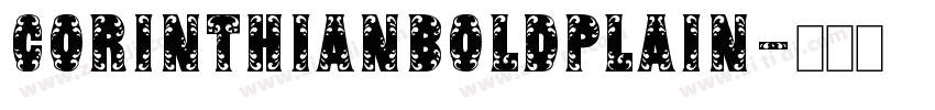 CorinthianBoldPlain字体转换