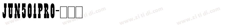 Jun501Pro字体转换
