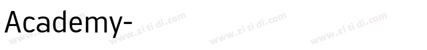 Academy字体转换