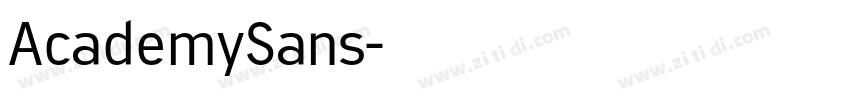 AcademySans字体转换
