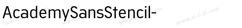 AcademySansStencil字体转换