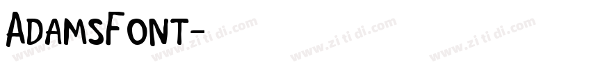 AdamsFont字体转换