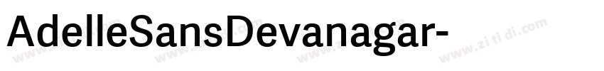 AdelleSansDevanagar字体转换