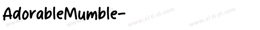 AdorableMumble字体转换
