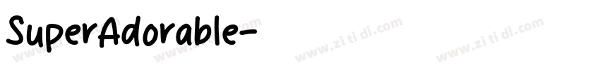 SuperAdorable字体转换