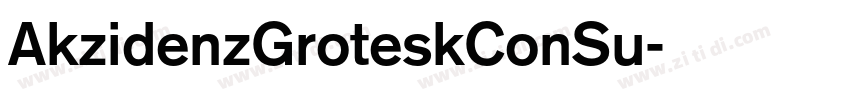 AkzidenzGroteskConSu字体转换