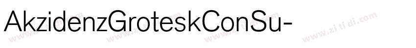AkzidenzGroteskConSu字体转换
