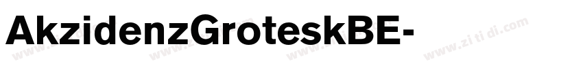 AkzidenzGroteskBE字体转换