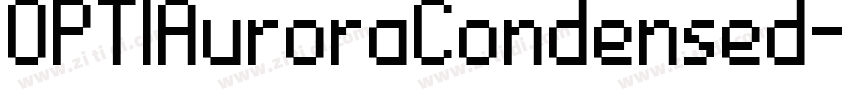 OPTIAuroraCondensed字体转换