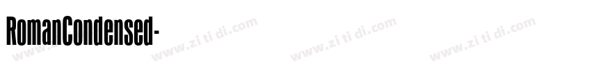 RomanCondensed字体转换