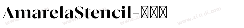 AmarelaStencil字体转换