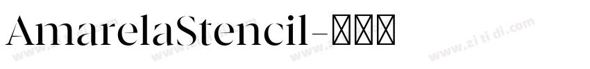AmarelaStencil字体转换