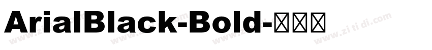 ArialBlack-Bold字体转换