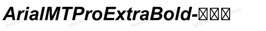 ArialMTProExtraBold字体转换