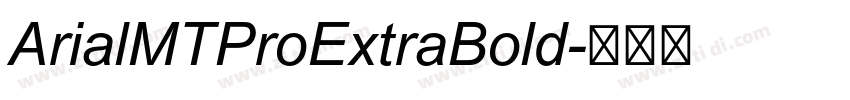 ArialMTProExtraBold字体转换