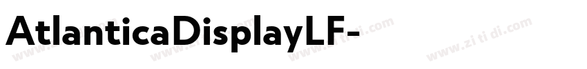AtlanticaDisplayLF字体转换
