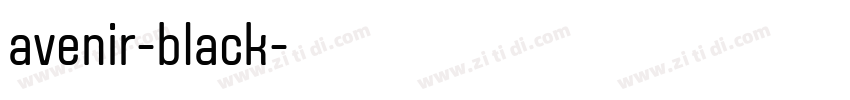 avenir-black字体转换