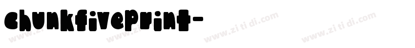 chunkfiveprint字体转换