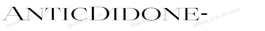 AnticDidone字体转换
