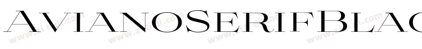 AvianoSerifBlack字体转换